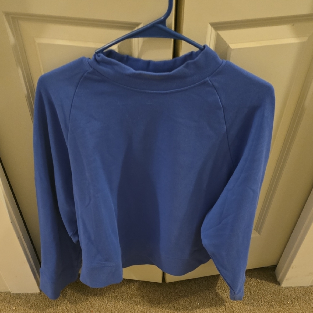 On Running Classic Blue Cowl Neck Sweater